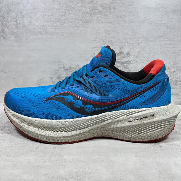 Saucony Triumph 20 Running Shoes - Men's Size 8 - Blue - Picture 1 of 10